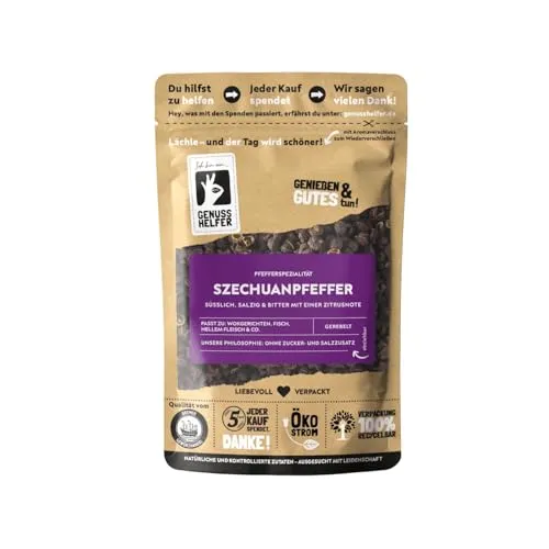 Bremer Gewürzhandel Szechuan Pfeffer, ganz, Pfefferkörner für Szechuan Sauce, chinesischer Pfeffer zum Kochen und Braten, 3 x 50g