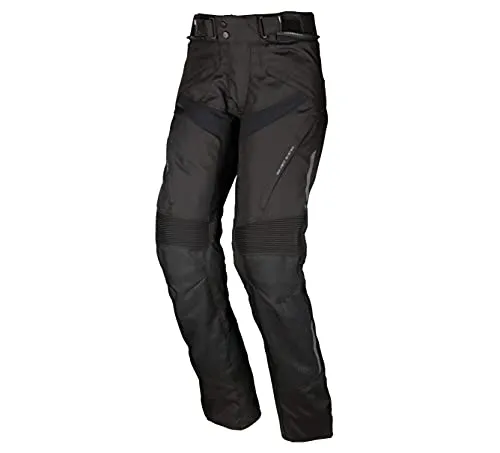Modeka Clonic Textilhose schwarz K3XL - 2in1 Funktion - Motorradhosen mit 100% wasser- und winddichter Humax®-Z-Liner Membrane, herausnehmbarem Thermofutter und zertifizierten YF Knieprotektoren für optimalen Schutz und Komfort.