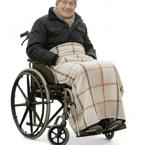 SENIORI Rollstuhldecke Ecru