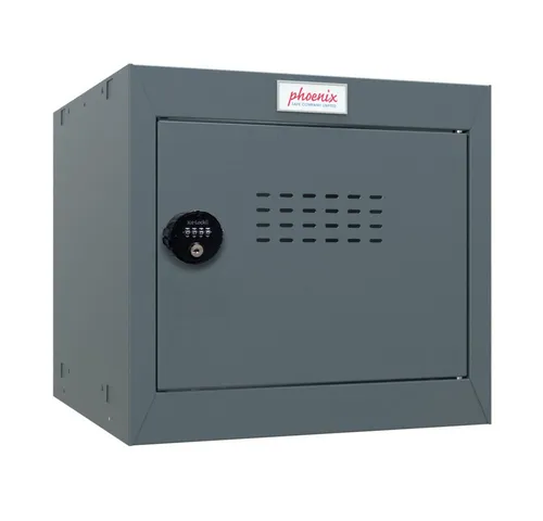 Phoenix CL0344AAC Würfel-Schließfach - Sicherer Cube Locker 44L in Anthrazitgrau - Tresor für persönliche Gegenstände, ideal für Zuhause, Büro und Fitnessstudios. Modularer Aufbau, robustes Design und schnelles Montage-System.