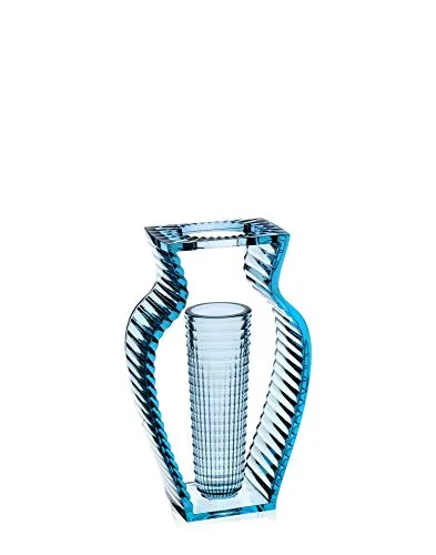 Kartell I Shine Vase blau transparent 01215E4 in blau von Kartell