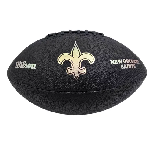 Wilson NFL New Orleans Saints Metallic Premiere Football Offizielle GrÃ¶Ãe 9 - schwarz