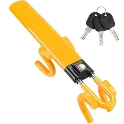 Tevlaphee Lenkradkralle Diebstahlsicherung Auto Universal Gelb - Möbelschutzhüllen, effektive Diebstahlsicherung für Autos mit robuster Bauweise und universeller Passform.