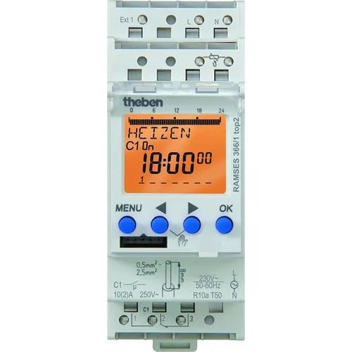 Theben RAMSES 366/1 top2 Digital-Uhrenthermostat von Theben