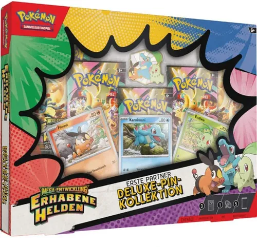 Pokémon Erhabene Helden Erste Partner Deluxe Pin Kollektion Deutsch