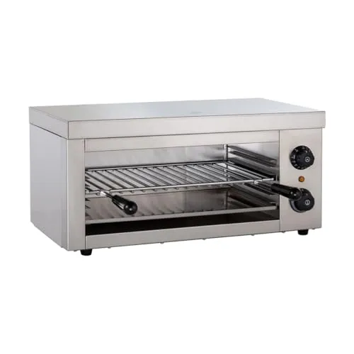 GastroHero Elektro-Salamander ECO 610 - Energieeffizient Grillen und Toasten - Großküchentechnik mit 3 Einschubhöhen für individuelle Zubereitung. Ideal für schnelles Grillen und einfache Reinigung dank ausziehbarer Krümelschublade.