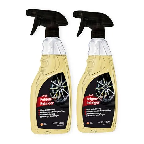 PROFI Felgenreiniger | Hocheffektiv | Glänzende Felgen (2 x 500 ml)