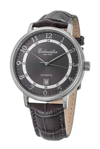 Eichmüller Automatikuhr RE7014 Herrenuhr - Armbanduhren mit hochwertigem Miyota Automatikuhrwerk, elegante 42 mm Edelstahlgehäuse und braunes Lederarmband, bis 5 ATM wasserdicht – perfekt für stilbewusste Herren.