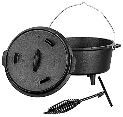 Produktbild Gusseisen Dutch Oven mit Standfüßen und 2in1-Deckel