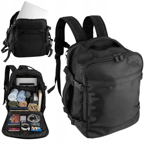 NEO TOOLS 3-in-1 Rucksack für Flugreisen mit Laptopfach