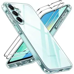 Hülle + 2X Schutzglas für Samsung Galaxy A16 4G/5G Panzerfolie Full Screen Case - Transparent