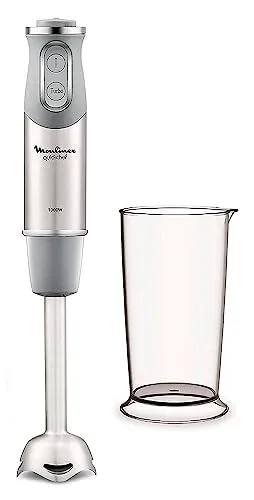 Moulinex Quick Chef 1000 W Handrührgerät - Stabmixer mit 1000 W Leistung und 10 Geschwindigkeitsstufen für einfache Handhabung und schnelle Zubereitung. Ideal für kreative Kochprojekte!