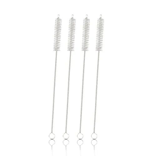 Bestlivings Reinigungsbürsten 20cm (4er Pack) für Trinkhalme, Nylon Pfeifenreiniger, Milchschlauchbürste