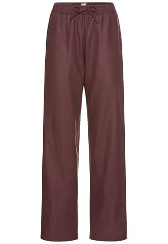 camel active Damen Relaxed Fit Sommerhose aus einem Leinenmix Rot, womenswear-28/30