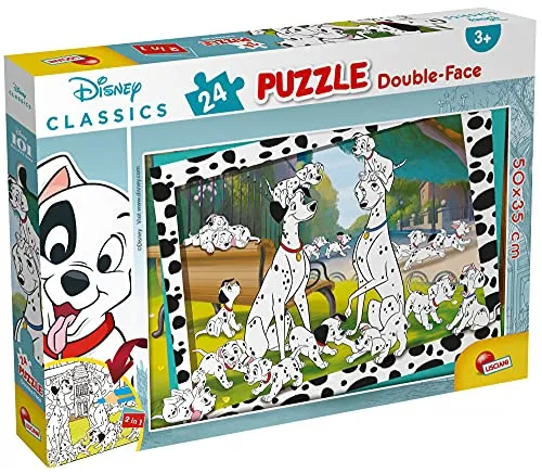 Liscianigiochi 86214 DF Plus 24 Disney Classic/Animals Puzzle für Kinder, Mehrfarbig