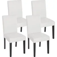 CHEFGASTRO Esszimmerstuhl 4er-Set – Klassisch & Zeitlos in Weiß - Stilvolles 4er-Set Polsterstühle ideal für Esszimmer oder Küche. Ergonomische Polsterung, hohe Rückenlehne und pflegeleichter Kunstlederbezug sorgen für Komfort und elegante Optik.