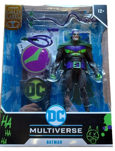 DC Multiverse Actionfigur Batman (Jokerized) 18 cm - Spielfigur aus dem DC Universum mit 22 Artikulationspunkten, detailreich und beweglich, inklusive Zubehör und Sammelkarte – ideal für Sammler und Fans!
