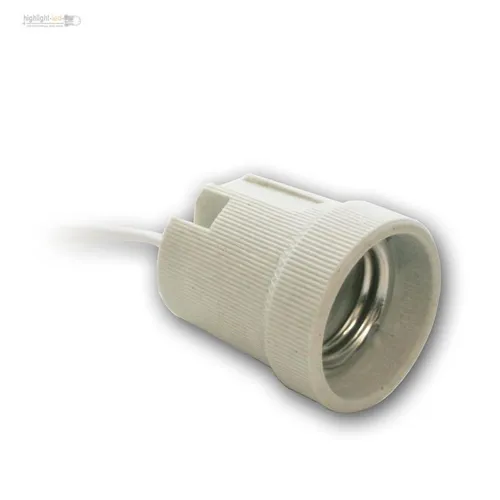 Lampenfassung E-27 230V Keramik weiß Fassung E27 Sockel