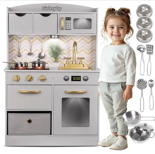 COSTWAY Kinderküche mit Spielzubehör