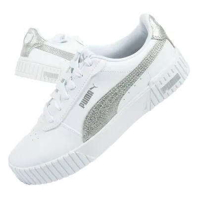 Puma Carina 2.0 Damen Sportschuhe - Sneaker in Weiß - Moderne Damen Sneaker in EU-Größe 37 aus hochwertigem Kunstleder, ideal für sportliche Aktivitäten und den Alltag.