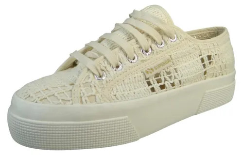 Produktbild Superga Damen High Sneaker 2740 Platform Crochet Macrame S61448W Beige