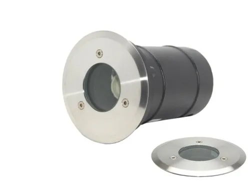 Bodeneinbaustrahler IP67 Edelstahl GU10 230V rund befahrbar Einbaustrahler LED