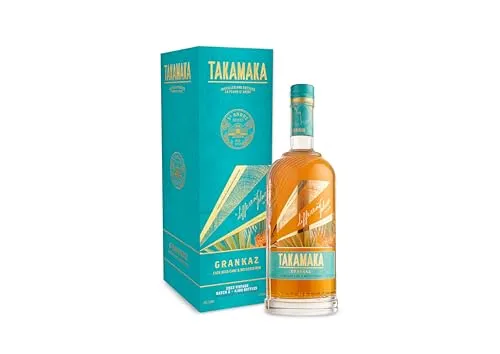 Takamaka GRANKAZ Rum Batch 2 Vintage 2022 - Exklusiver Rum in Geschenkbox - Rum, limitierte Auflage von 4.100 Flaschen, ohne Zuckerzusatz, kraftvoll mit 51,6% Vol. und reichem, komplexem Geschmack von Vanille und Karamell.
