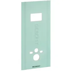Geberit GIS WC Paneel 461058001 für Sigma Unterputz Spülkästen - Sanitärinstallation – Ideal für einlagige Beplankung von GIS Elementen, imprägniert und baubiologisch unbedenklich, mit Bohrungen für Wand-WC-Anschlüsse.