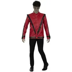 Kostüm Michael Jackson Thriller Jacke rot braun|rot XS in rot von Funidelia