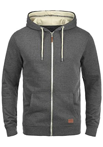 Blend BHHulker Herren Sweatjacke Hoodie mit Kapuze - Kapuzenpullover für Herren, aus nachhaltiger Baumwolle mit Fleece-Innenseite für besonderen Tragekomfort, ideal für Freizeit und Sport.