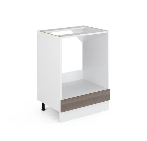 Vicco Herdumbauschrank R-Line, Grau/Weiß, 60 cm ohne Arbeitsplatte