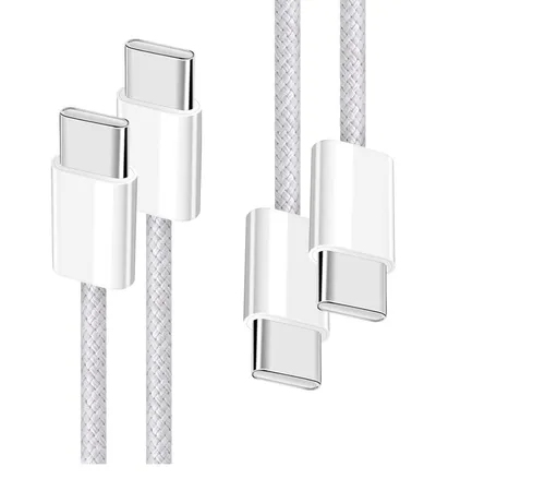 2x YISH USB-C auf USB-C Ladekabel Kabel für iPhone Samsung Xiaomi Huawei 1m 60W