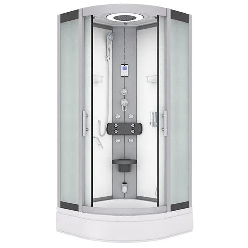 AcquaVapore Dampfdusche Dusche Duschkabine D58-50M2 Duschtempel Sauna 90x90 cm