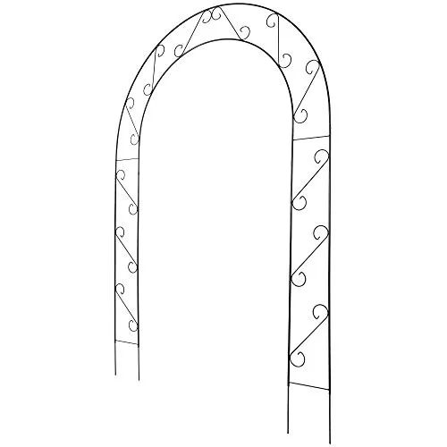 KADAX Rosenbogen aus Stahl – Wetterfeste Pergola für Kletterpflanzen - Rosenbogen für Garten und Terrasse, 160 cm breit und 240 cm hoch. Robuste Konstruktion für romantische Rankpflanzen und einfache Montage ohne Werkzeug.