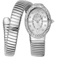 Just Cavalli Damenuhr Signature Snake JC1L390M0015 - Elegante Just Cavalli Damenuhr aus Edelstahl mit einzigartigem Schlangen-Design. Perfekt für stilbewusste Frauen, die ihr Outfit aufwerten möchten.