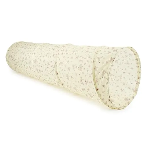 BIECO Spieltunnel Vintage Flowers - Pop Up Krabbeltunnel für Kinder ab 1 Jahr - Spieltunnel Vintage Flowers, faltbarer Pop-Up Tunnel für drinnen und draußen, leicht aufzubauen und zu verstauen, aus robustem Polyester mit bezauberndem Vintage Design.