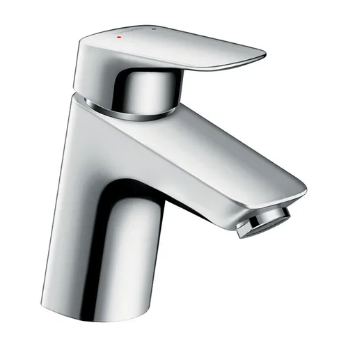 hansgrohe Logis Einhebel-Waschtischmischer 70 Art. 71170000 - Waschtischarmaturen mit QuickClean-Technologie und einstellbarer Temperaturbegrenzung, ideal für komfortable und sichere Nutzung im Badezimmer.