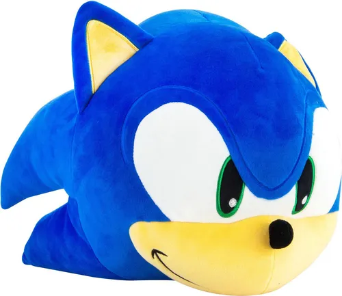 TOMY Mocchi-Mocchi - Sonic Plüschfigur - Ultra-weiche 38 cm große Sonic Plüschfigur, perfekt zum Kuscheln und für Sammler. Ein Must-Have für Sonic-Fans aller Altersgruppen!