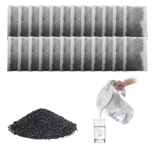 MINZHI Aktivkohle Wasserfilter Destillationsfilter 60 Stk. Kohlefilter für Wasserdestilliermaschine, Aktivkohledestillationswasserfilter, Wasserfilterpatronen, Aktivkohlefilter für