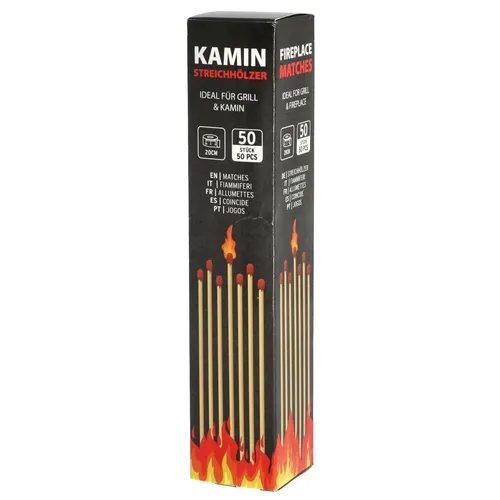 Grillstreichhölzer Kaminstreichhölzer 20cm 50er Pack Grill Ofen Zündhölzer