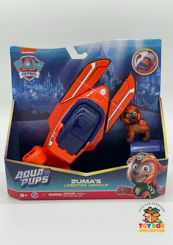 Produktbild Paw Patrol Aqua Pups Lobster Vehicle mit Zuma-Figur Lobster Fahrzeug