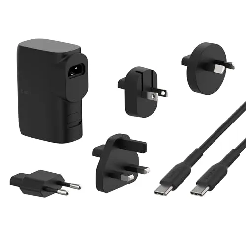 Belkin 25W Hybrid Charger & Powerbank - Multimedia und Peripherie: 5000 mAh Powerbank mit 25W Ladeleistung, ideal für schnelles Aufladen unterwegs.