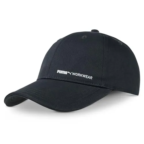 PUMA Workwear Cap Herren - Unisex Baseballkappe - Mütze Kappe Damen und Männer mit Schirm aus 100% Baumwolle - Verstellbar - Ideal für Arbeit Outdoor und Freizeit - Baseball Cap mit Logo - Carbon