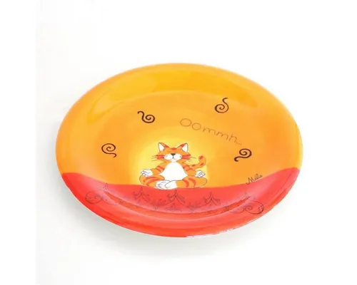 Mila Teller Mila Keramik-Teller Oommh Katze, (1 St) in orange von Mila