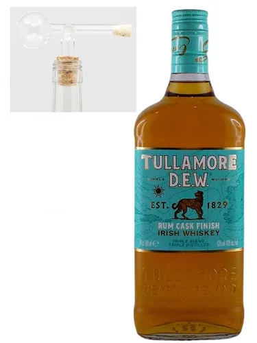 Tullamore Dew Rum Cask Finish irischer Whiskey + 1 Glaskugelportionierer