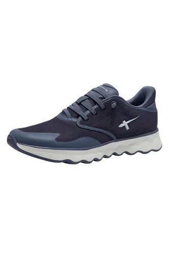 Tamaris Damen Sneaker mit Gummizug in Schnüroptik - Sportliche Schnürer für Damen in Blau, ausgestattet mit einem Schnellverschluss und losen Einlagen für optimalen Tragekomfort und individuelle Anpassung.