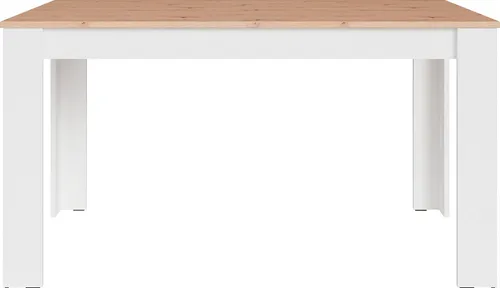 Esstisch Nori, weiß, 120x75 cm - Esstisch Nori in elegantem Weiß, 120x75 cm, bietet viel Beinfreiheit und eine pflegeleichte Oberfläche – ideal für stilvolle Essbereiche.