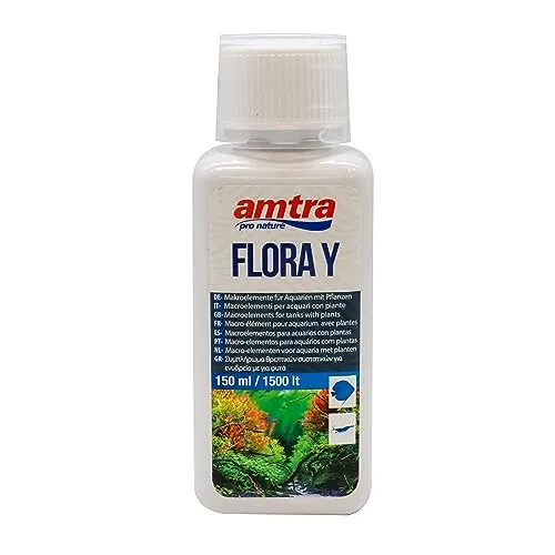 Amtra Flora Y – Makronährstoff-Ergänzungsmittel für Aquarien, Dünger für Aquarienpflanzen, verleiht Pflanzen eine lebendige Farbe, 150 ml