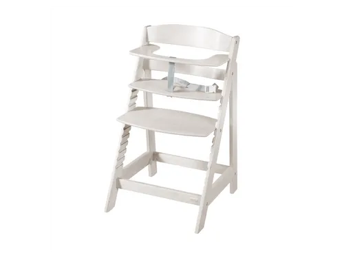 roba Babyhochstuhl Sit Up Flex - Mitwachsender Hochstuhl aus Holz - Hochstuhl für Kinder ab 6 Monaten bis 70 kg, mit verstellbarer Sitz- und Fußstütze für ergonomische Haltung und abnehmbaren Sicherheitselementen für lange Nutzbarkeit.