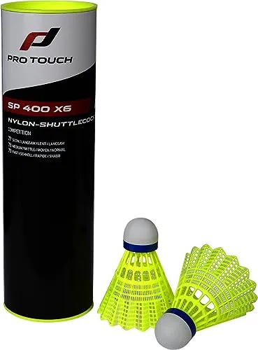 PRO TOUCH SP 400 x6 Badminton-Ball Gelb One Size